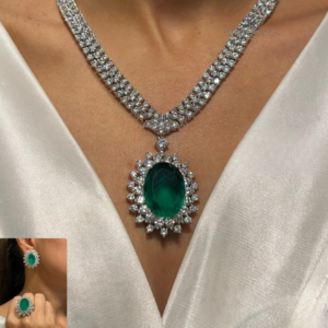 Double Stone Premium Necklace Set