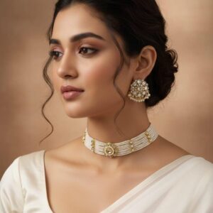 Ivory Grace Pearl Choker Set