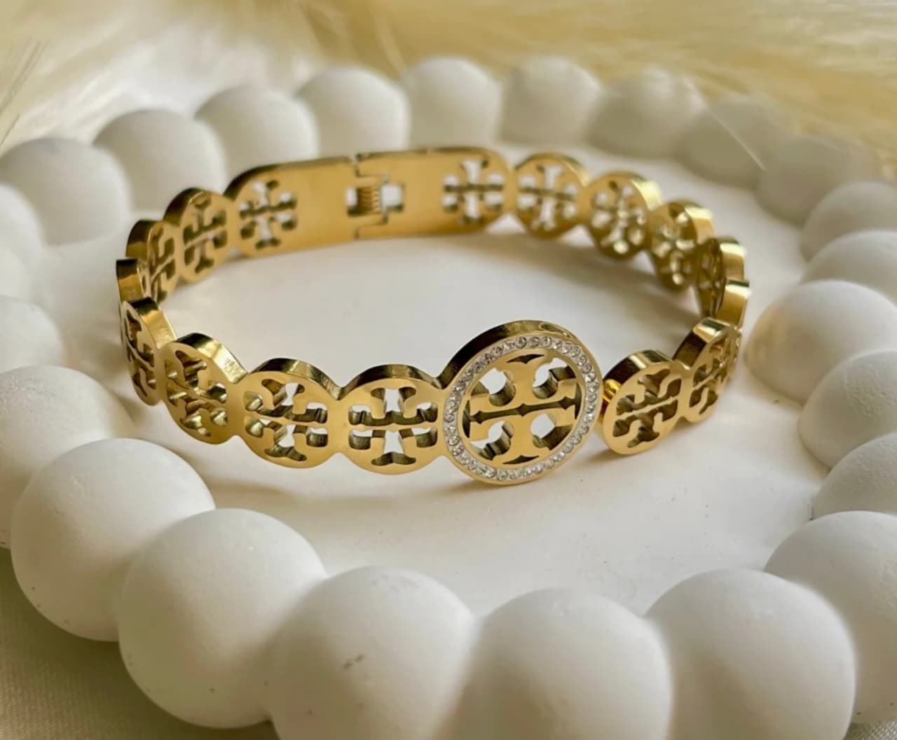 Full Tory Burch Bengal – Premium Stainless Steel Bracelet - Image 2