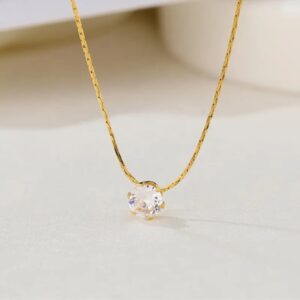 Zircone Necklace – Luxury Stainless Steel (3 Color Variants)