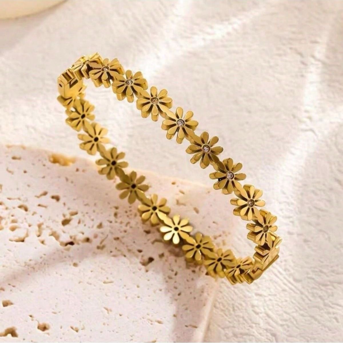 Flower Bengal stainless steel bangle